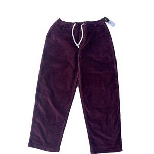 Element Chillin Cord Elastic Waist Pants Size Small Winetasting NWT